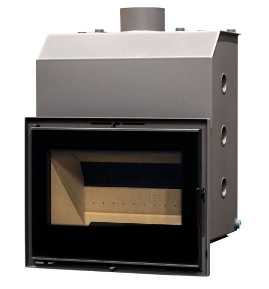 CHIMENEA INSERTABLE LEÑA HIDRO LLAR XL VITRUS PLUS 25,06kW METLOR