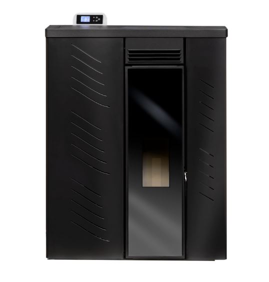 ESTUFA DE PELLES CON VENTILADORES 10kW SLIM CRISTAL CANALIZABLE NAGRA METLOR