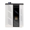 ESTUFA DE PELLES CON VENTILADORES 10kW SLIM CRISTAL CANALIZABLE NAGRA METLOR