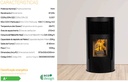 ESTUFA DE PELLES CON VENTILADORES 11kW NOA NEGRA METLOR