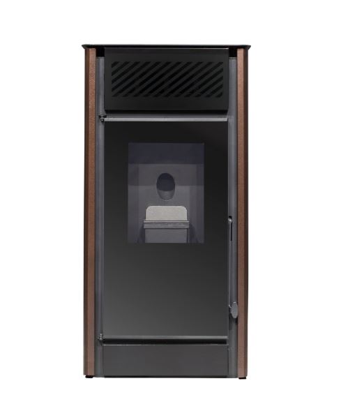 ESTUFA DE PELLES CON VENTILADORES 9,6kW V10 BRONCE METLOR