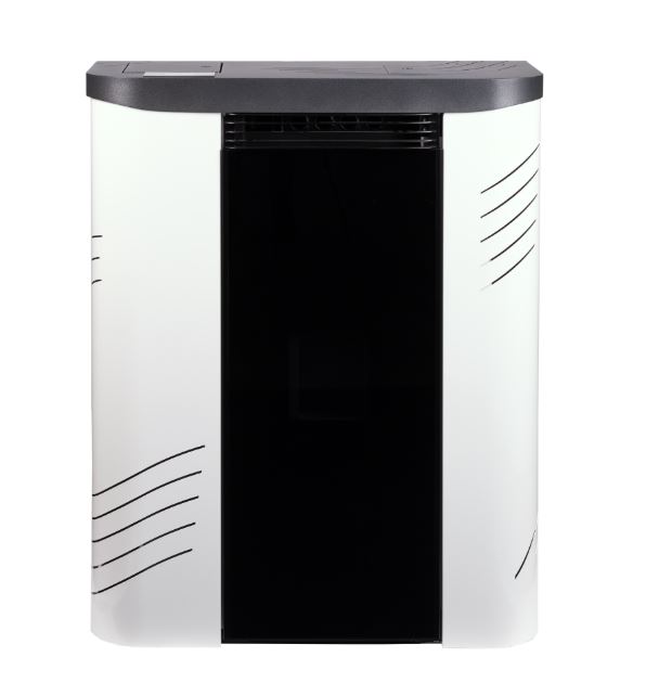 HIDROESTUFA DE PELLES 20kW SLIM HIDRO 20 NEGRA METLOR