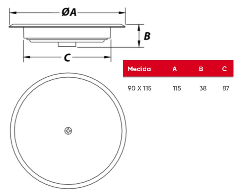 TAPA EXPANSIVA JIMTEN 90mm S-130