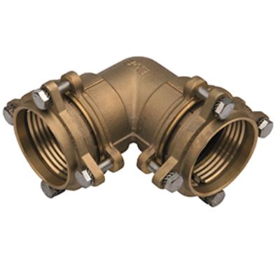 CODO IGUAL SYC 90 LATÓN PARA PE