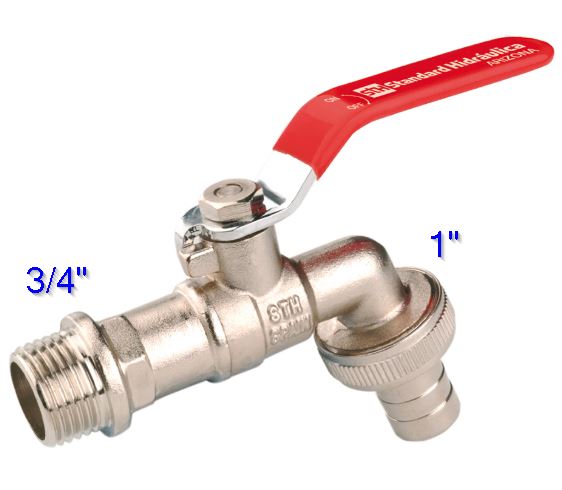 GRIFO MANGUERA ESFERA BEX 3/4"