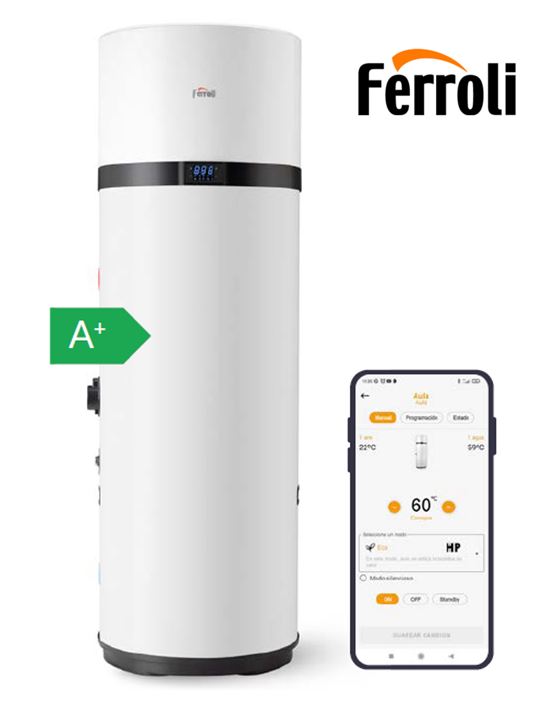AEROTERMIA - BOMBA DE CALOR ACS EGEA TECH LT PIE 200L FERROLI