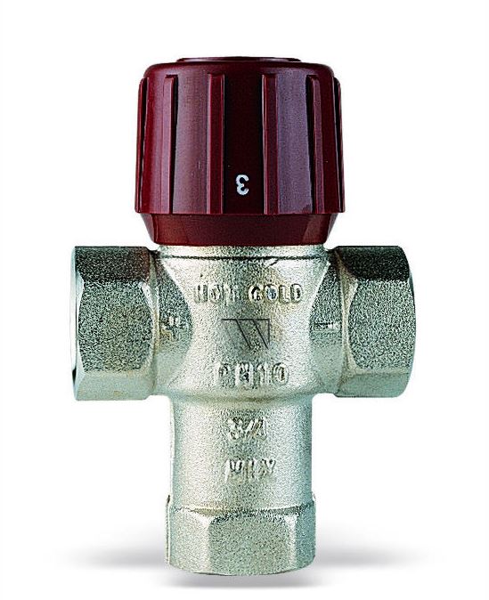 VALVULA MEZCLADORA TERMOSTÁTICA 3/4" 61C AQUAMIX