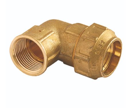 CODO HEMBRA SYC 32x1" LATÓN PARA PE