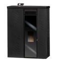 ESTUFA DE PELLETS CON VENTILADORES 10kW SLIM CRISTAL CANALIZABLE NAGRA METLOR