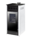 ESTUFA DE PELLETS CON VENTILADORES 9,6kW V10 BLANCO METLOR