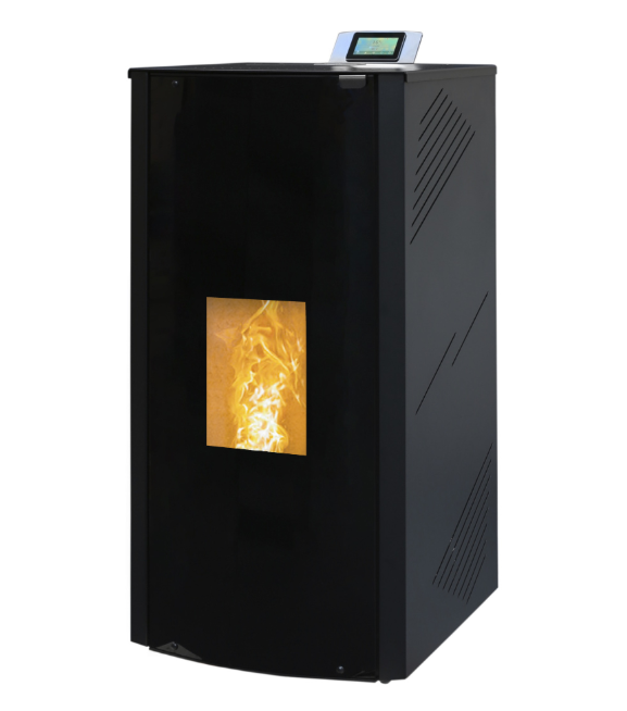 HIDROESTUFA DE PELLETS 18,33kW CRISTAL 18 NEGRA METLOR