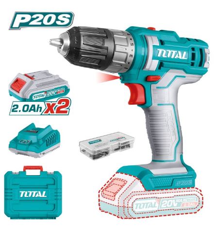 TALADRO ATORNILLADOR C/BATERÍA 20V TDLI200528E TOTAL