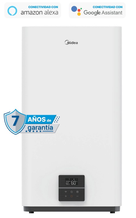 TERMO ELECTRICO SALUTE DUAL FLEX 80L VERTICAL WIFI MIDEA