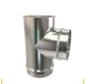[256500980] TE 90º CHIMENEA  SIMPLE PARED 500 AISI 316 CONVESA BITN50