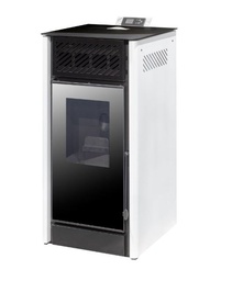 [28381201M] ESTUFA DE PELLETS CON VENTILADORES 9,6kW V10 BLANCO METLOR