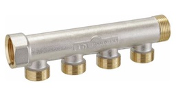 [45550403A] COLECTOR NIQUELADO 1" M24x19 3 SALIDAS EMMETI